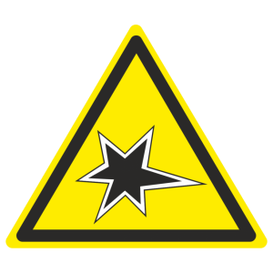 Знак безопасности W-37 «Осторожно. Газоопасные работы»