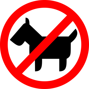 Т-3158 - Знак с собаками не входить